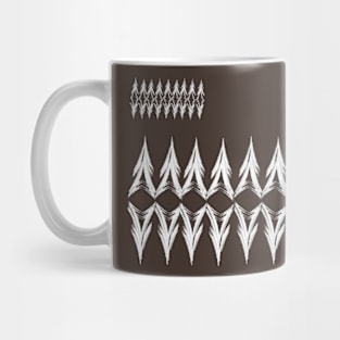 white  Shapes beautyful art Design. Mug